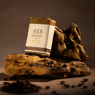 SUDS Coffee Soap, Skin Brightening, Exfoliating, Handmade, 100gm - Image 2