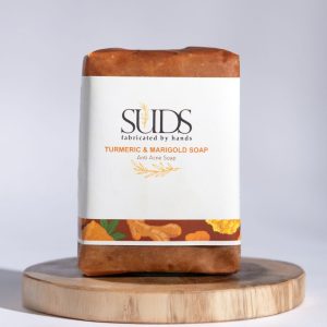 Turmeric & Marigold Anti Acne Soap Bar, Natural Handmade, HANDMADE SUDS 100g
