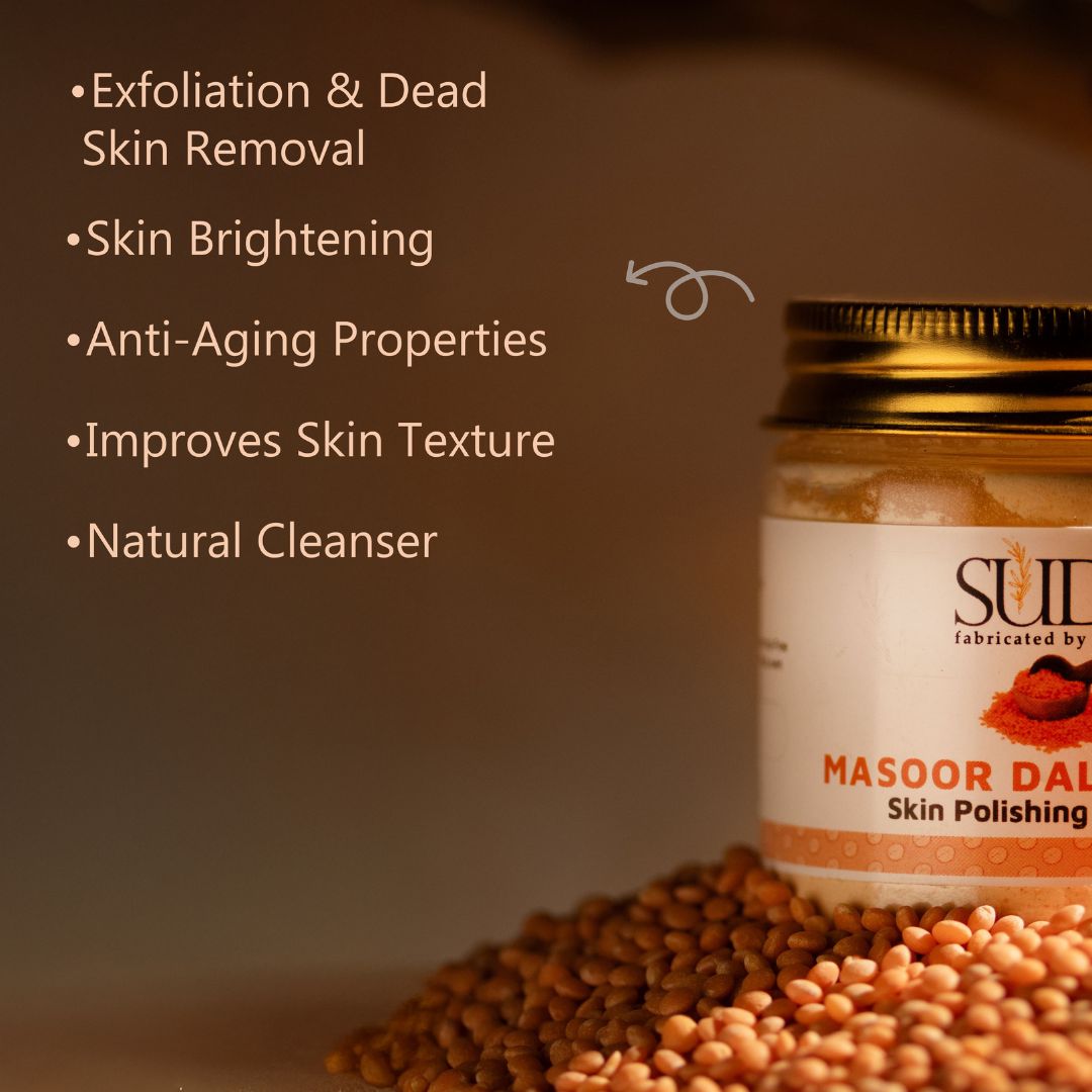 Handmade Suds Masoor Dal Ubtan, Skin Polishing, Natural Cleanser - Image 4