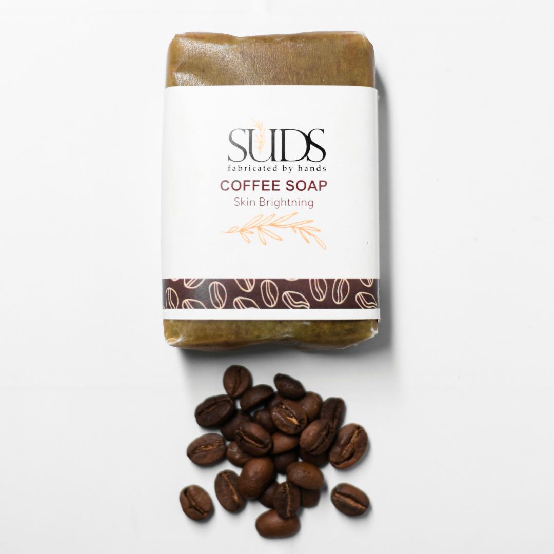 SUDS Coffee Soap, Skin Brightening, Exfoliating, Handmade, 100gm - Image 3
