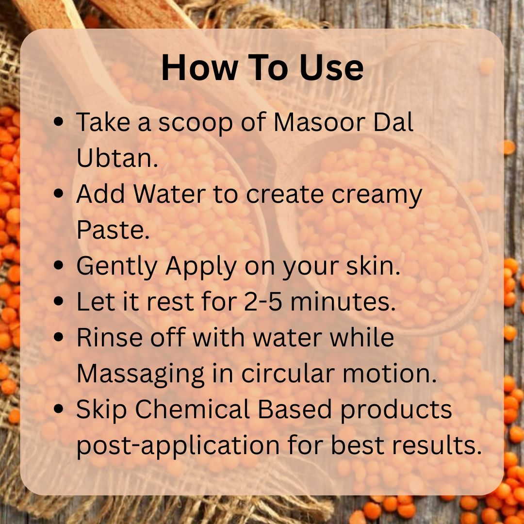 Handmade Suds Masoor Dal Ubtan, Skin Polishing, Natural Cleanser - Image 3